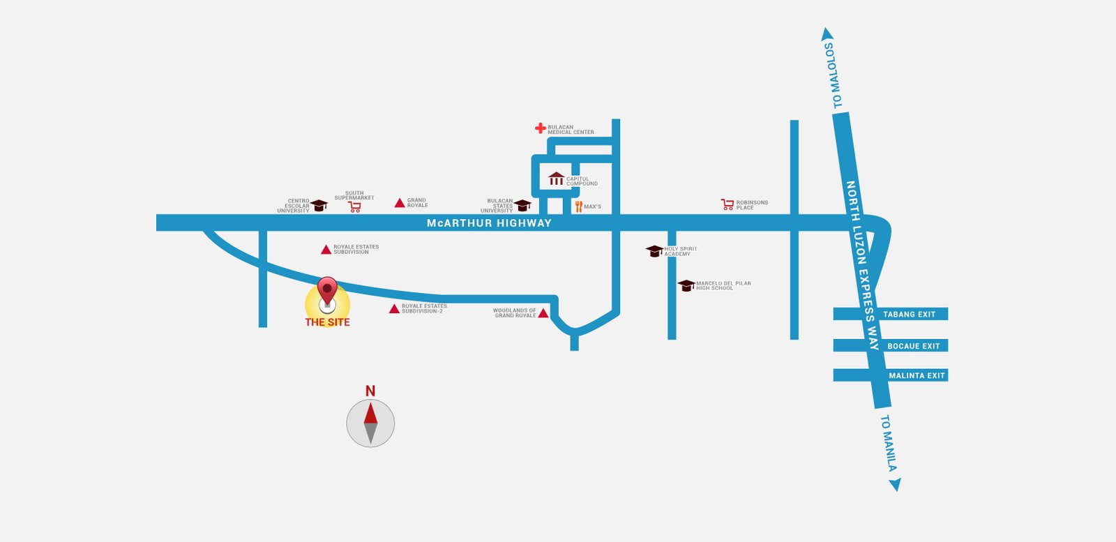 Grand Royale Project Site Location Map
