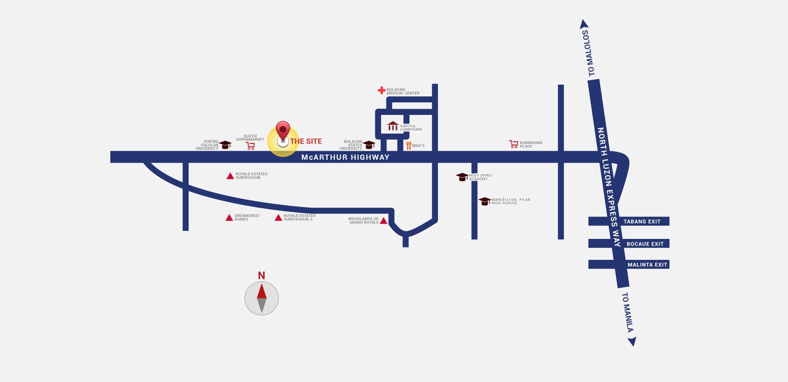 Grand Royale Project Site Location Map