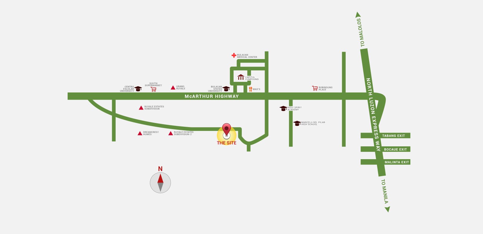 Grand Royale Project Site Location Map